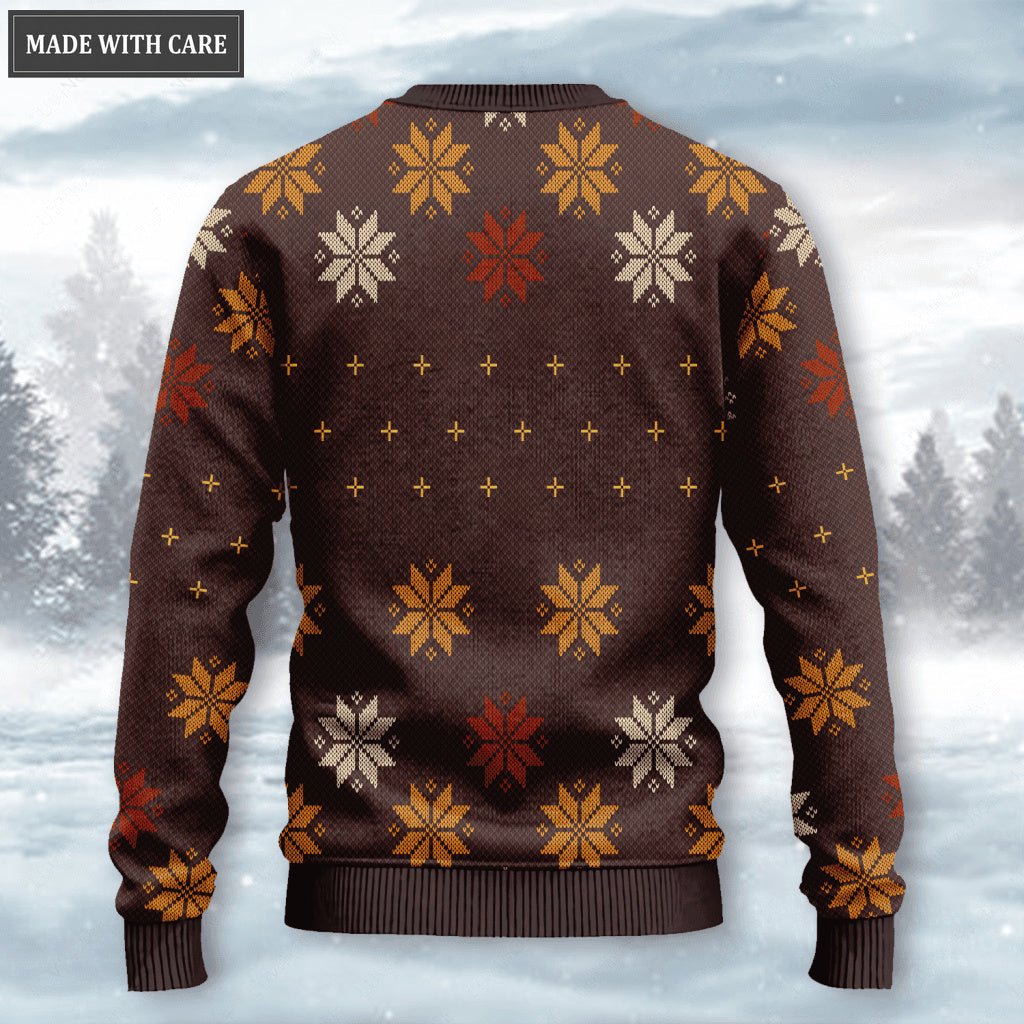 Christ God Wool Knitted Pattern Ugly Sweater