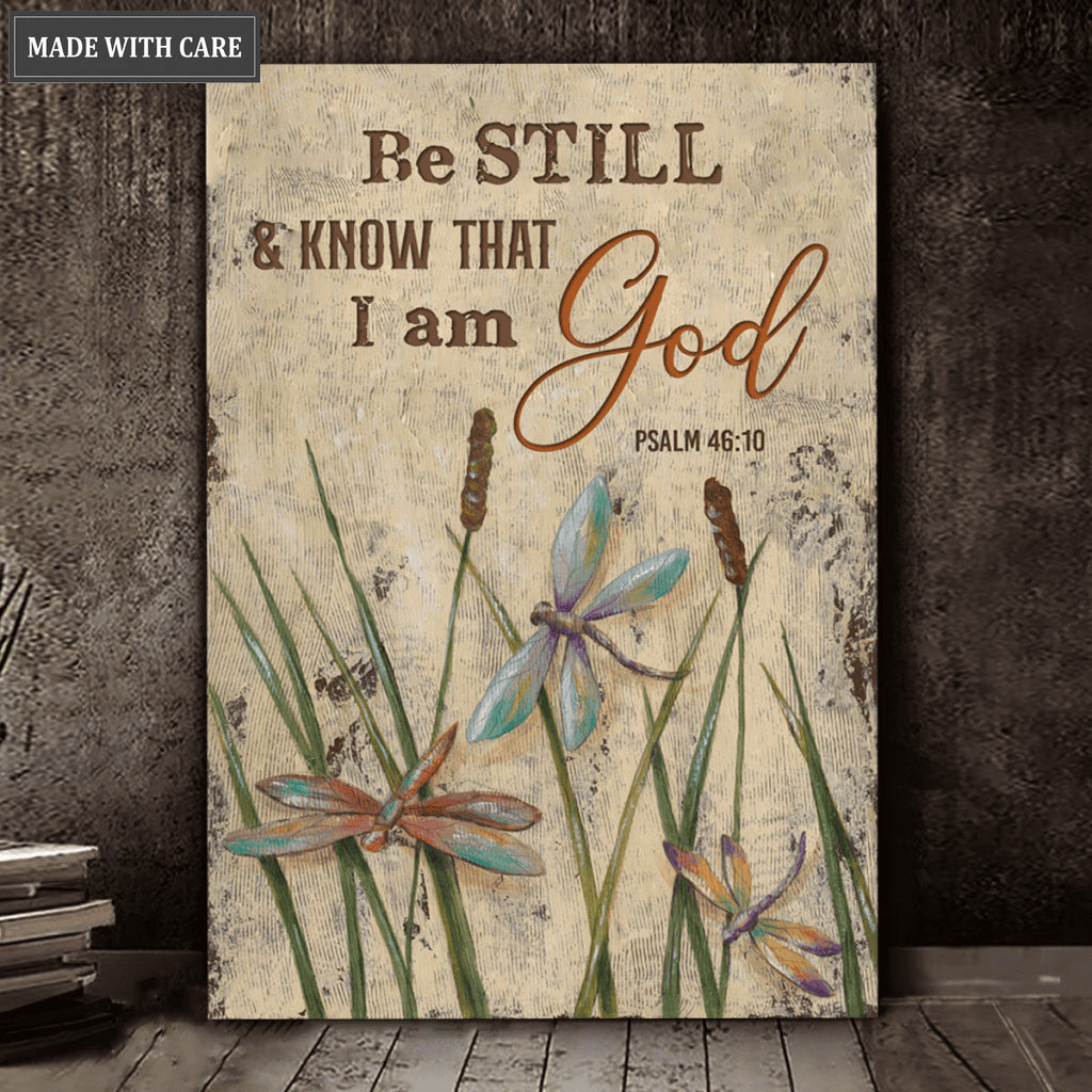 Dancing Dragonflies Be Still Canvas Wall Art