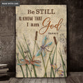 Dancing Dragonflies Be Still Canvas Wall Art