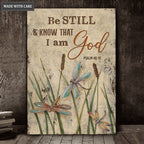 Dancing Dragonflies Be Still Canvas Wall Art