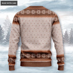 Vintage Thanksgiving Floral Pumpkin Wool Knitted Pattern Ugly Sweater