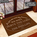 Printfamily M69 Decorative Monogram Collection As For My House Personalized Doormat