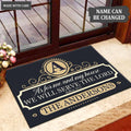Luvingrace M72 Luxury Monogram Collection As For My House Personalized Doormat