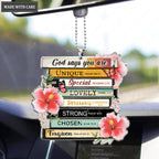 Casette Sunflower God Says Ornament