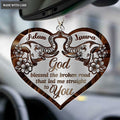 Printfamily M86 Elephant Couple God Blessed Personalized Ornament