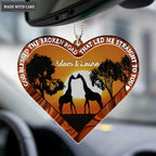 Printfamily M87 Giraffe Couple God Blessed Personalized Ornament