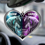 Printfamily M88 Wolf Couple God Blessed Personalized Ornament