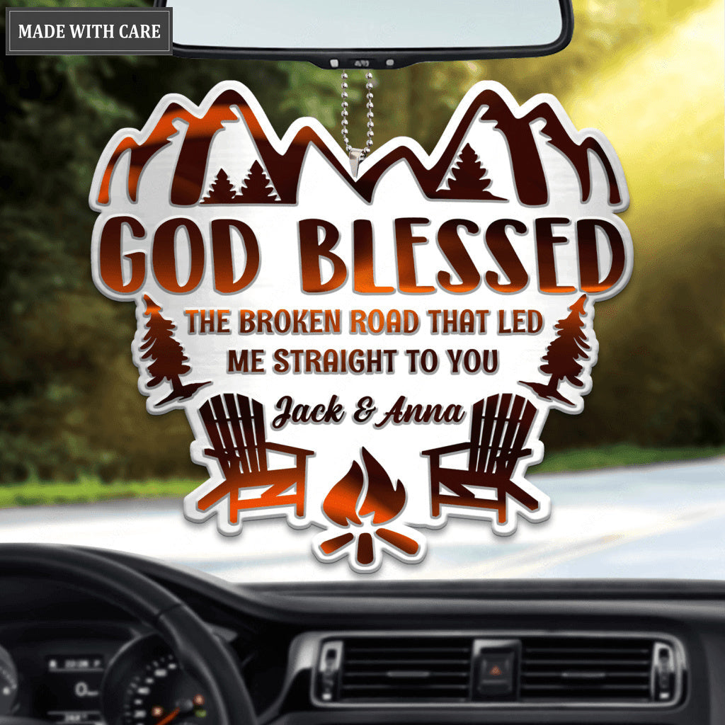 Camping Partner God Blessed Personalized Ornament