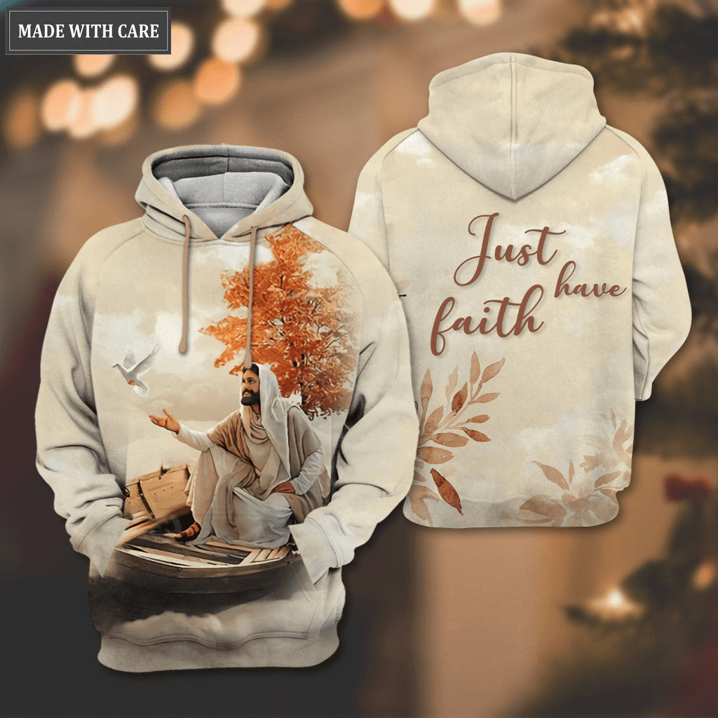 Elegant Jesus Dove Trust In God Hoodie