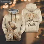 Jesus Light Of Cross Just Have Faith Hoodie