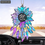 Personalized Hologram Flower God Says You Are Ornament