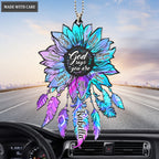 Personalized Hologram Flower God Says You Are Ornament