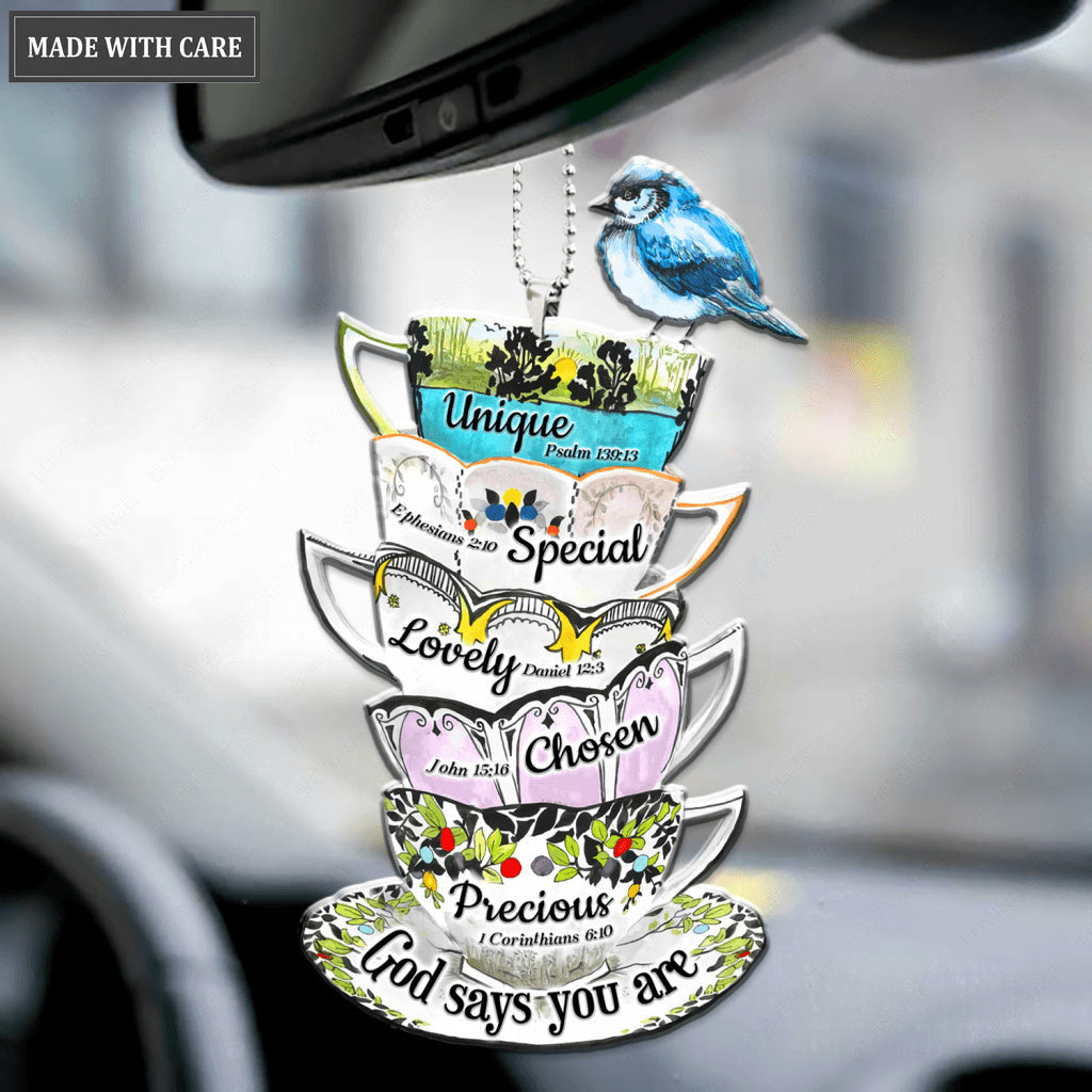 Tea Cups God Says You Are Ornament