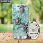 Personalized Sea Turtles Surrounded By The Glory Tumbler