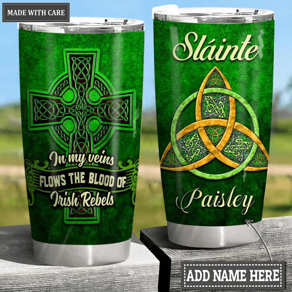 Rebels Irish Symbol Personalized Tumbler