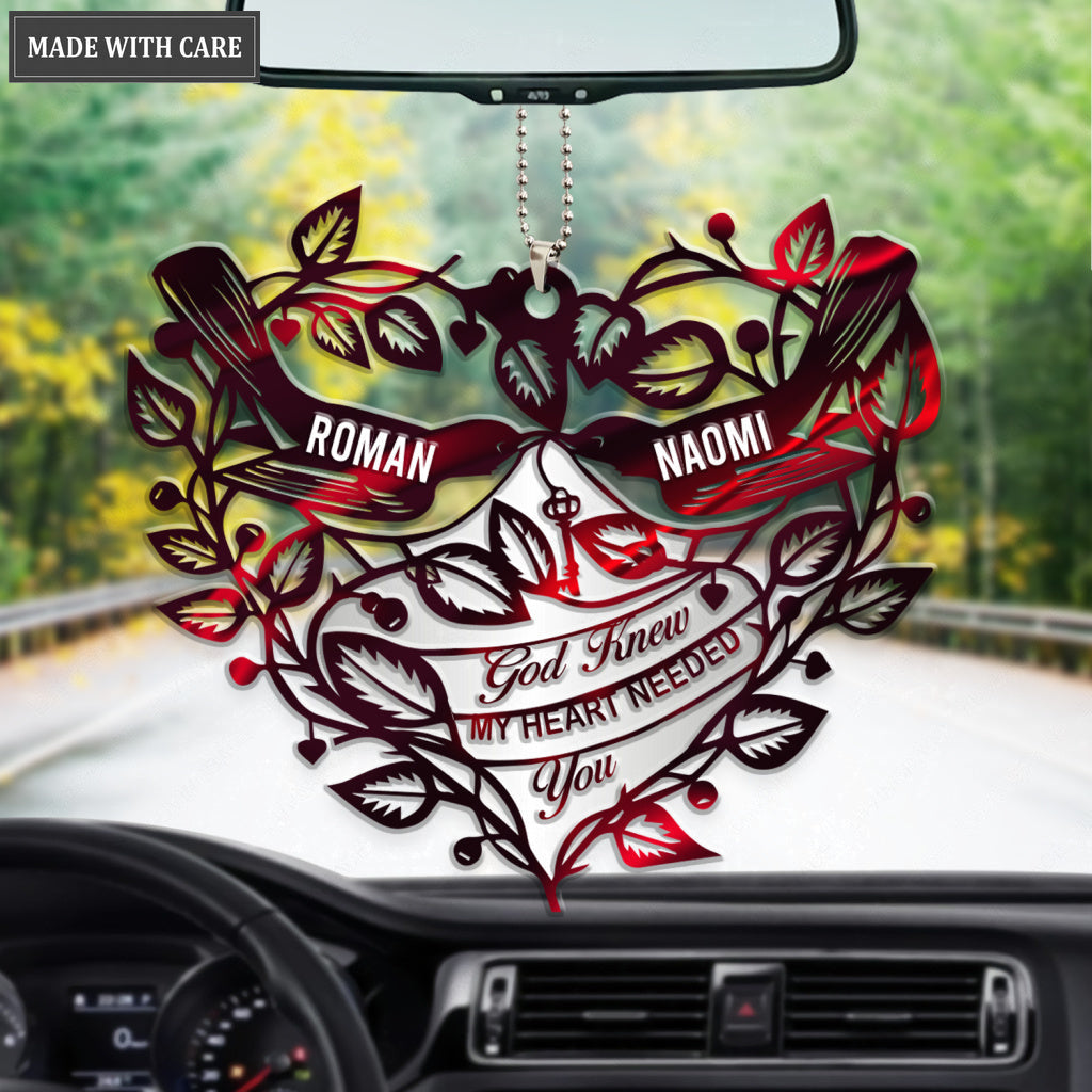 Bird Love God Knew My Heart Personalized Ornament