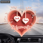 Heart Silhouette God Gave Me You Personalized Ornament