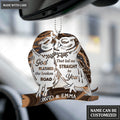 Hologram Owl Couple God Blessed Personalized Ornament