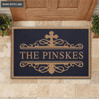 Elegant Cross Personalized Doormat