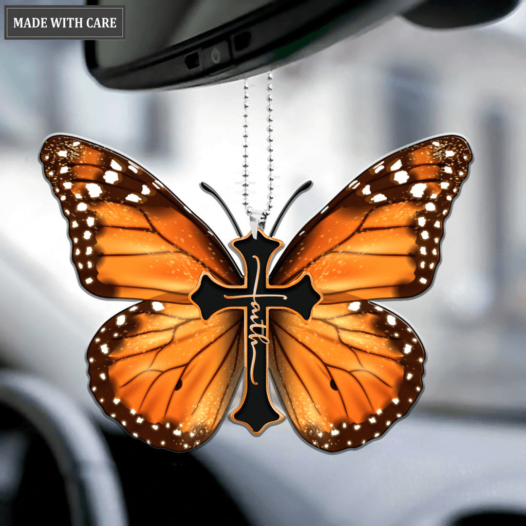 Monarch Butterfly Faith Ornament