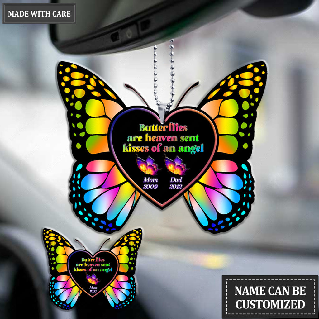 Butterflies Are Heaven Sent Kisses Of An Angel Personalized Ornament