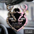 I'm The Pink Personalized Buck And Doe Ornament