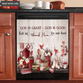 Thank Him For Our Food Magnetic Dishwasher Cover