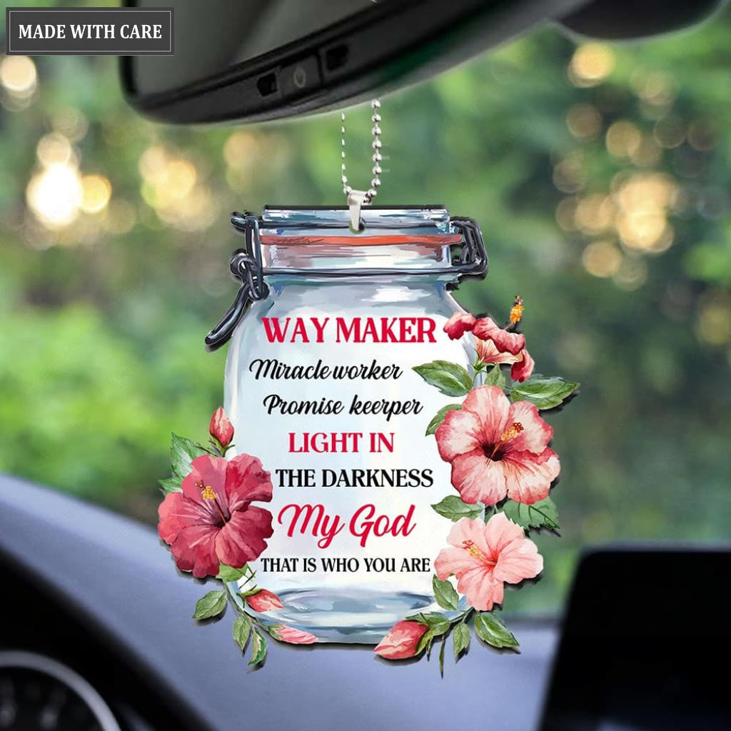 Hibicuss Way Maker Jar Ornament