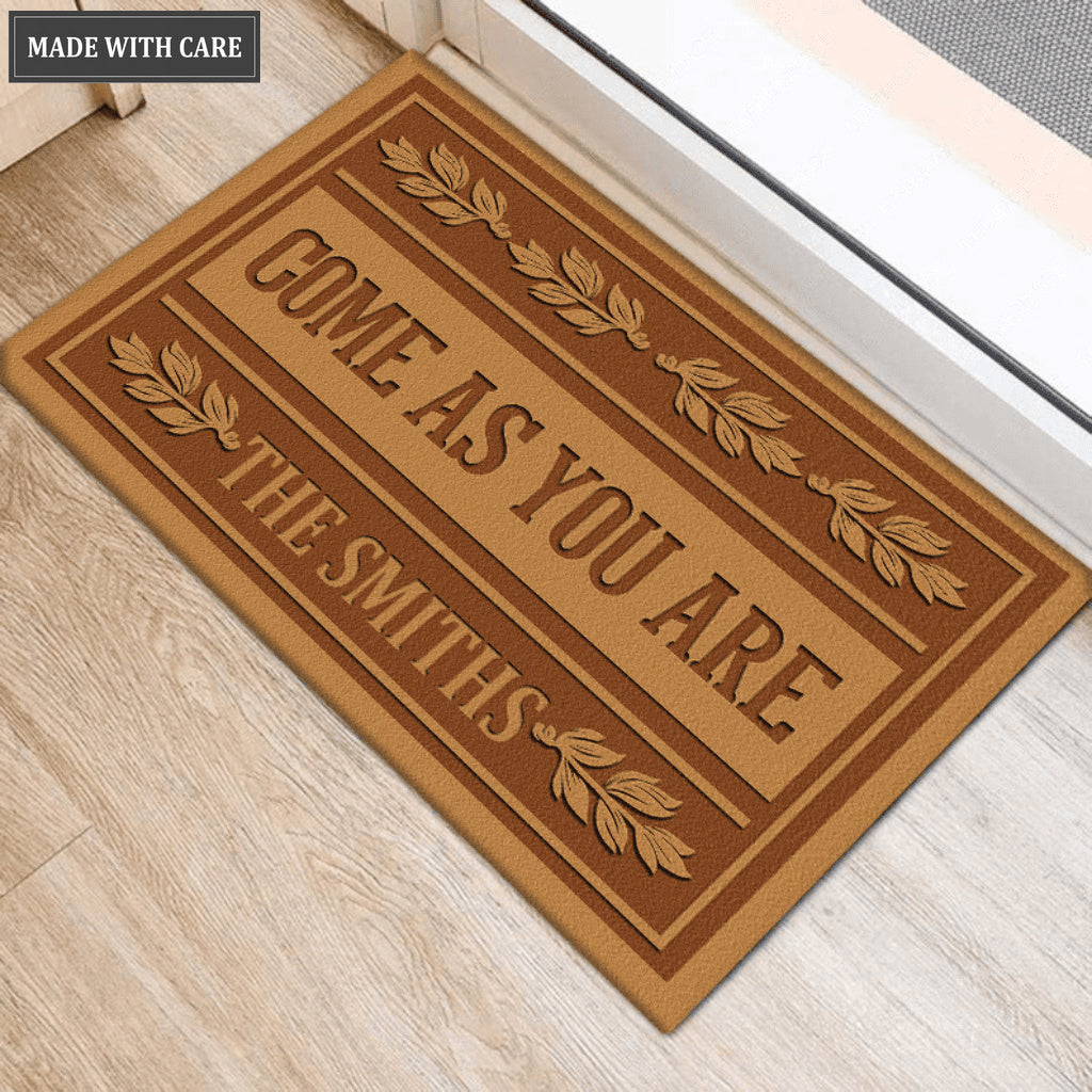 Come As You Are Christian Welcome Mat Personalized Door Mat
