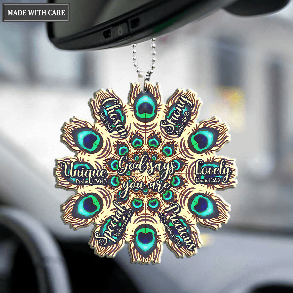 Circle Of Peacock God Says You Are Ornament