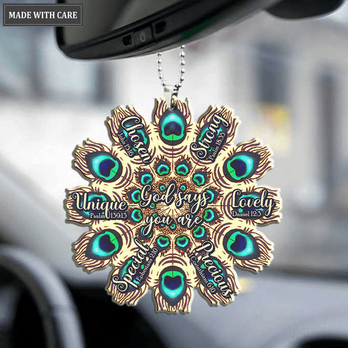 Circle Of Peacock God Says You Are Ornament