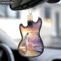 Jesus Walks On Water Guitar Ornament