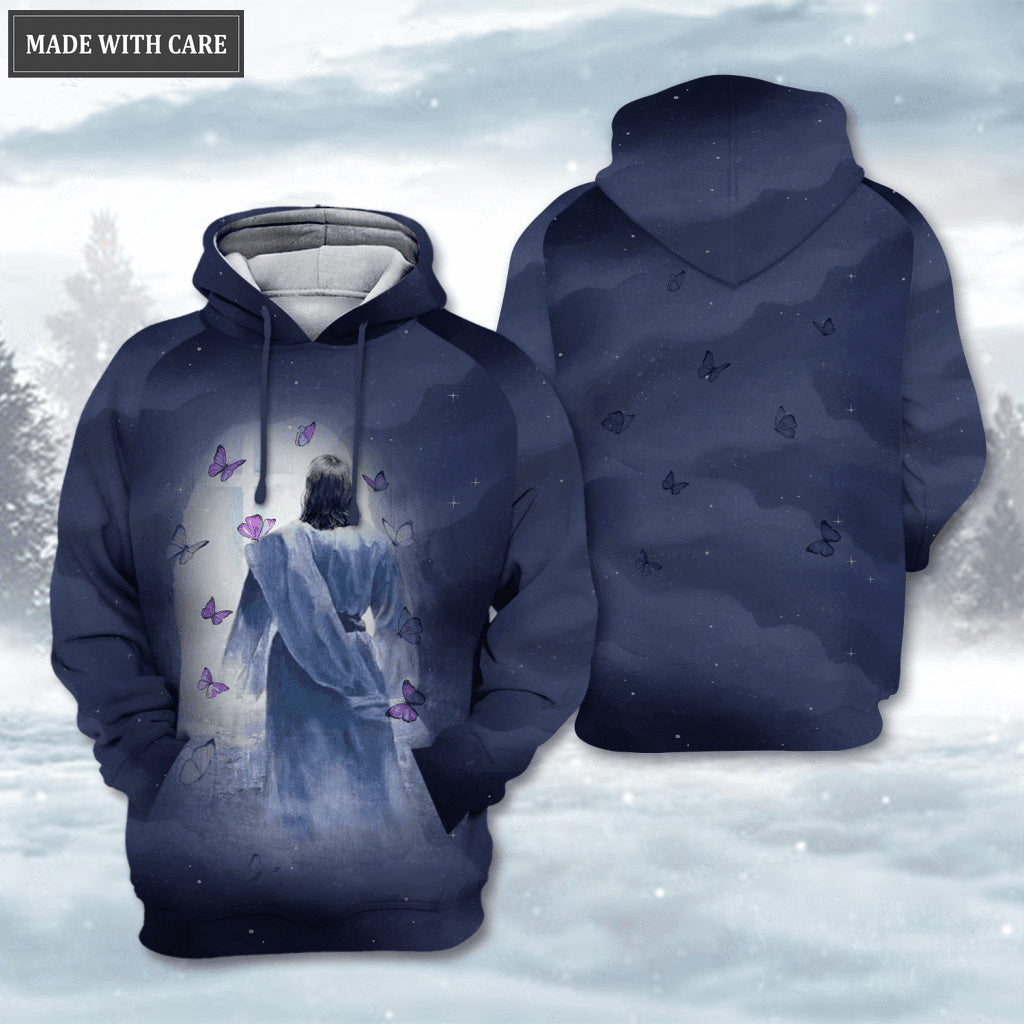 Butterfly Jesus Come To Light From Cross Hoodie
