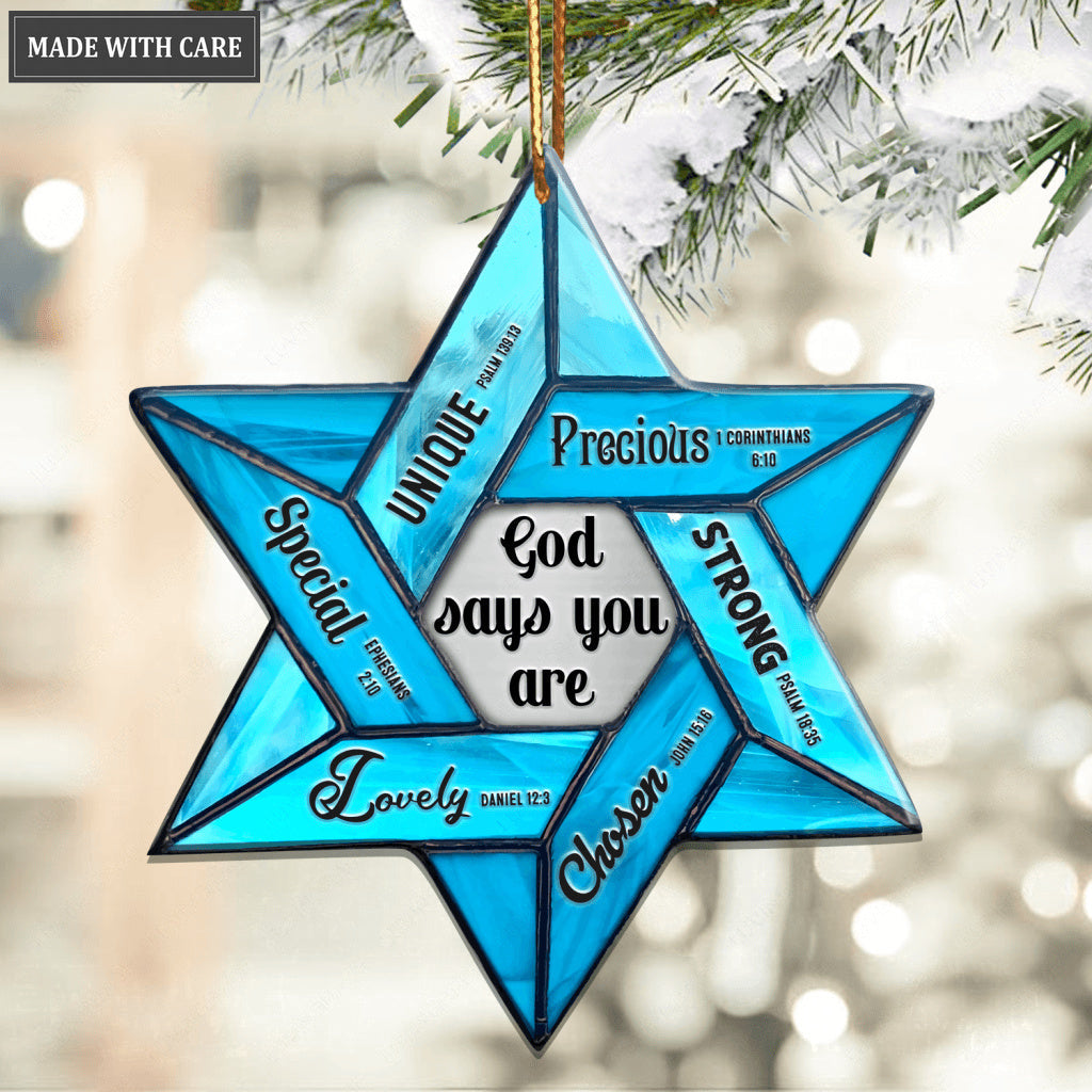 Star Of David God Says You Are Ornament