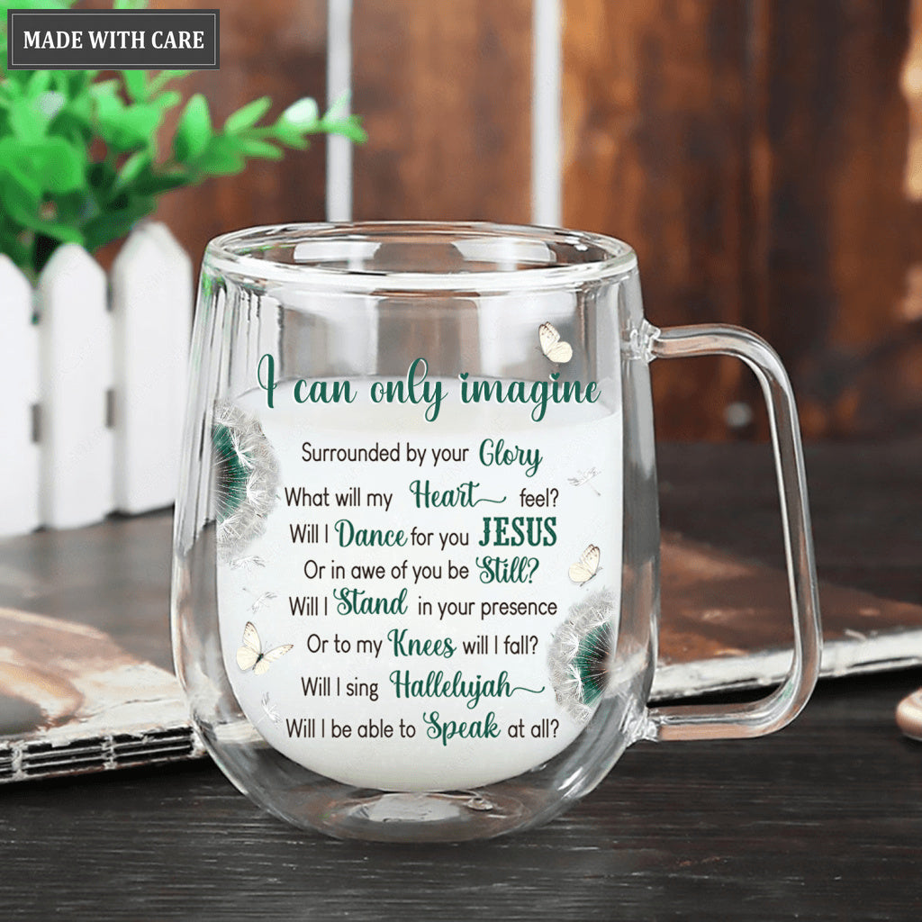 Personalized Dandelion By Glory Doubled-Wall Glass Mug