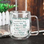 Personalized Dandelion By Glory Doubled-Wall Glass Mug