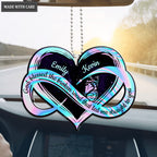Personalized Hologram Infinity Heart Ornament For Couple