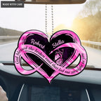 Personalized Hologram Infinity Pink Heart Ornament