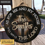 Personalized As For Me And My House Circle Sign