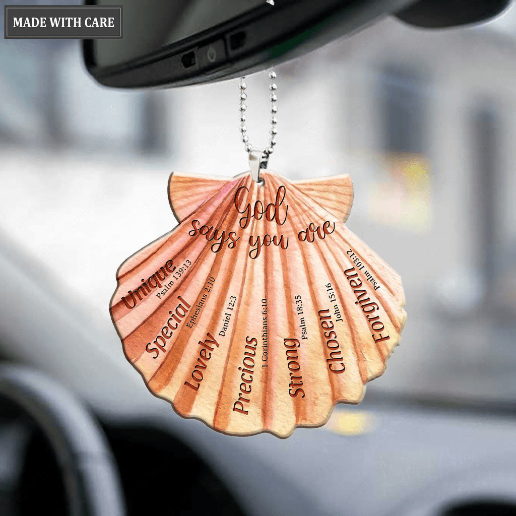 Seashell God Says You Are Ornament