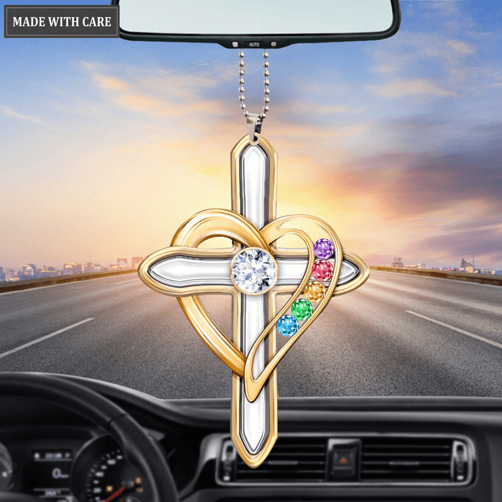 Cross Heart Ornament