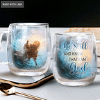 Jesus Saves Be Still Doubled-Wall Glass Mug
