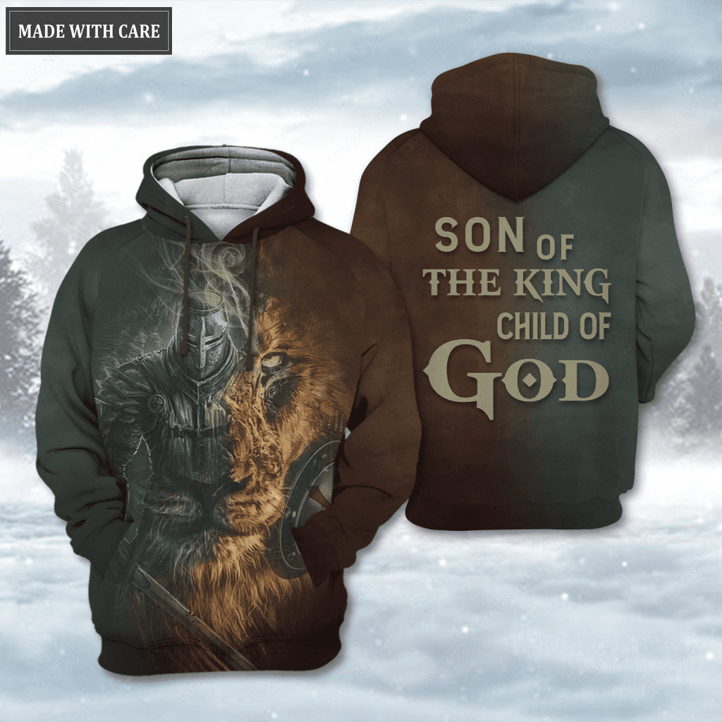 Lion Armor Knight Son Of The King Child Of God Hoodie