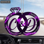 Wedding Rings For Couple God Blessed Personalized Ornament