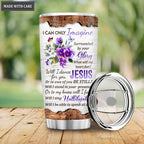 Butterfly And Floral Cross By The Glory Personalized Tumbler