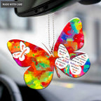 Colorful Butterfly Surrounded By The Glory Ornament