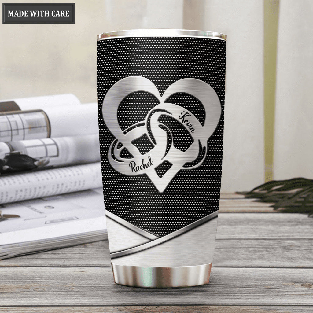 God Blessed Couple Rings Personalized Tumbler