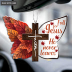 Faith Butterfly Fall For Jesus Ornament