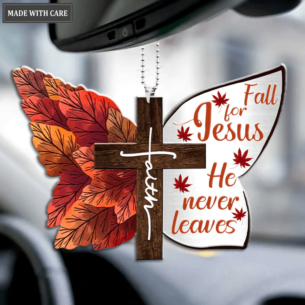 Faith Butterfly Fall For Jesus Ornament