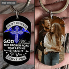 Perfect Gift For Your Husband Personalized Stainless Steel Keychain